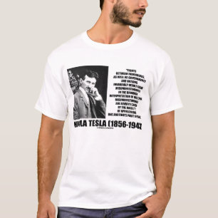 ニコラ・テスラによっては誤解の引用文が戦います Tシャツ