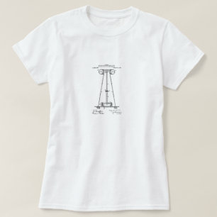 ニコラ・テスラのパテントの上 Tシャツ