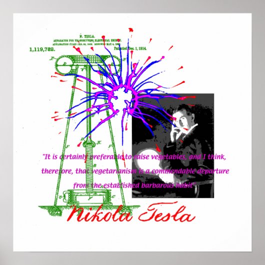 ニコラ・テスラのポスター ポスター (正面)