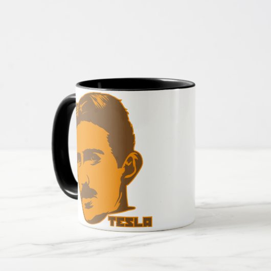ニコラ・テスラのポートレートのマグ マグカップ (正面左)