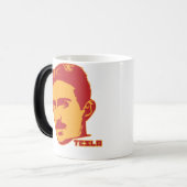 ニコラ・テスラのポートレートのマグ モーフィングマグカップ (正面左)