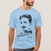 ニコラ・テスラのルール!ネイビー Tシャツ (正面)