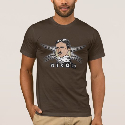 ニコラ・テスラのヴィンテージ Tシャツ (正面)