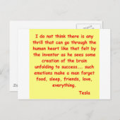 ニコラ・テスラの名言 ポストカード (正面/裏面)