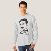ニコラ・テスラの規則! ブラウン Tシャツ (正面フル)