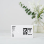 ニコラ・テスラの進歩的な開発の人の発明 名刺 (スタンド正面)