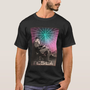 ニコラ・テスラのAc電インスパイア気科学 Tシャツ
