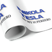 ニコラ・テスラは私のスーパーヒーロー ラッピングペーパー (ロールコーナー)