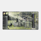 ニコラ・テスラは高電圧の隣に座る デスクマット (正面)