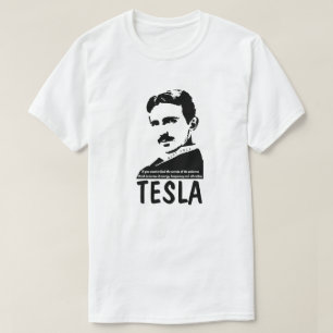 ニコラ·テスラ宇宙科学の秘密引用文 Tシャツ
