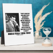 ニコラ・テスラ科学者方程式No Relation引用文 フォトプラーク (側面)