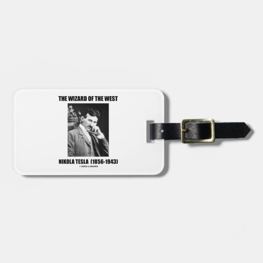ニコラ・テスラ西の魔法使い ラゲッジタグ (正面横)