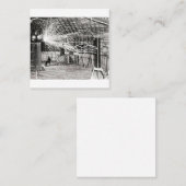 ニコラ・テスラ電気 スクエア名刺 (正面/裏面)