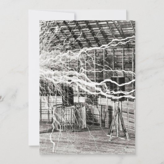 ニコラ・テスラ電気 招待状 (正面)