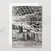 ニコラ・テスラ電気 招待状 (正面/裏面)