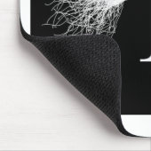 ニコラ・テスラ-テスラコイル-稲妻 マウスパッド (コーナー)