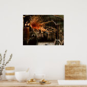 ニコラ・テスラ 謎の人 カラー リダックス ポスター (キッチン)