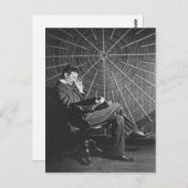 ニコラ・テスラ、1896年 ポストカード (正面/裏面)