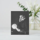 ニコラ・テスラ、1898年。 ポストカード (スタンド正面)