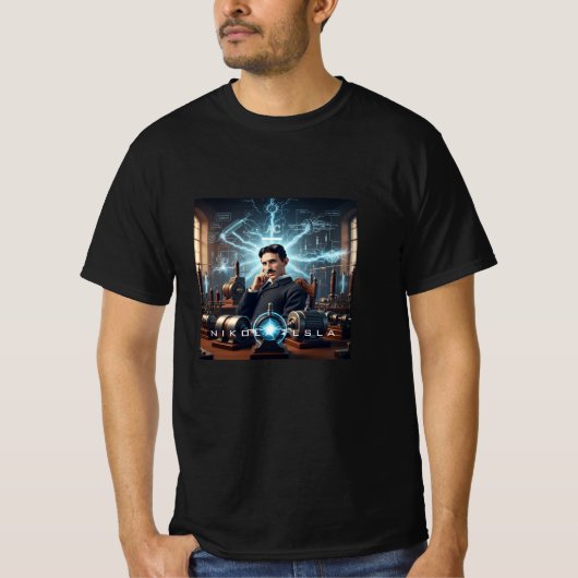 ニコラ・テスラ Tシャツ (正面)
