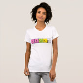 ニコリン周期表名のシャツ Tシャツ (正面フル)