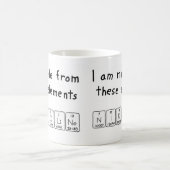 ニコリン周期表名mug コーヒーマグカップ (中央)
