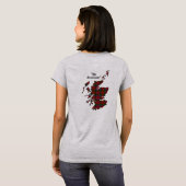 ニコルソン氏族 女性用 Tシャツ (裏面フル)