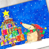 ニコル・ジャネスによるクリスマスツリー葉書 シーズンポストカード