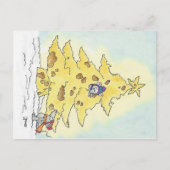 ニコル・ジャネスによるチーズクリスマスポストカード シーズンポストカード (正面)