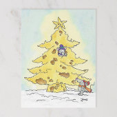 ニコル・ジャネスによるチーズクリスマスポストカード シーズンポストカード