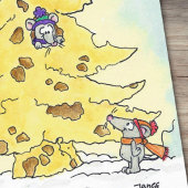 ニコル・ジャネスによるチーズクリスマスポストカード シーズンポストカード