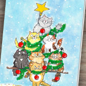 ニコル・ジャネスによるメリークリスマスグリーティングカード カード