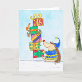 ニコル・ジャネスによるメリークリスマスグリーティングカード カード (正面)