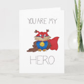 ニコル・ジャネスによるHEROグリーティングカード カード (正面)