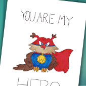 ニコル・ジャネスによるHEROグリーティングカード カード