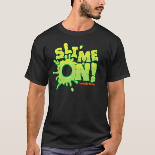 ニコロデオンのスライムのオンとオン Tシャツ (正面)