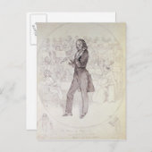 ニコロ・パガニーニ(ヴァイオリン奏者) ポストカード (正面/裏面)