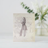 ニコロ・パガニーニ(ヴァイオリン奏者) ポストカード (スタンド正面)