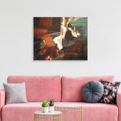 ニコロ・マキャヴェリ氏の勉強、Stephano Ussi著 キャンバスプリント (インサイチュ (リビング))