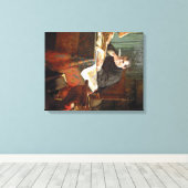 ニコロ・マキャヴェリ氏の勉強、Stephano Ussi著 キャンバスプリント (インサイチュ (ウッドフロア))