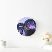 ニコン撮影カメラ ラウンド壁時計 (ホーム)