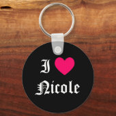 ニコールが大好き キーホルダー (正面)