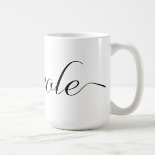 ニコールのパーソナライズな一流のコーヒー・マグ-黒 コーヒーマグカップ