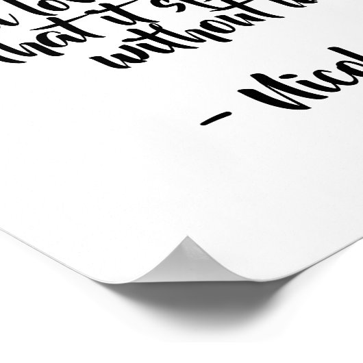 ニコールアドディソン引用文 ポスター (角)