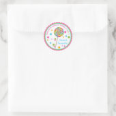 ニコールカスタムベランダ用ステッカー ラウンドシール (バッグ)