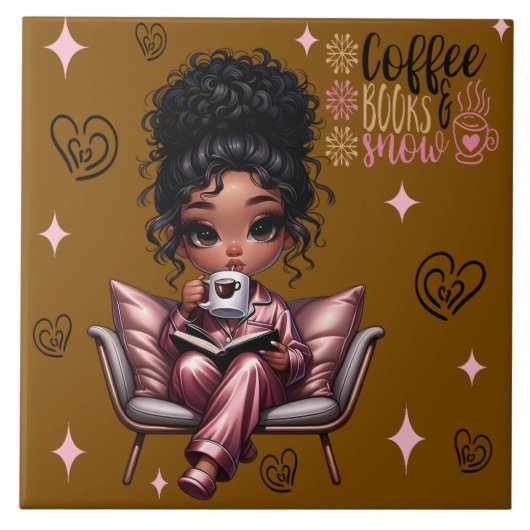 ニコールコーヒーブックセラミックタイル タイル (正面)