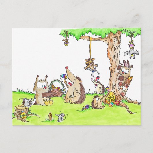 ニコールジャネスによるイースターポストカード シーズンポストカード (正面)