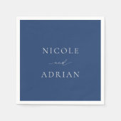 ニコールブルー王室のエレガントな結婚式 スタンダードカクテルナプキン (正面)