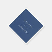 ニコールブルー王室のエレガントな結婚式 スタンダードカクテルナプキン (角)