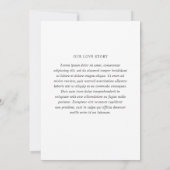 ニコールホワイトエレガントな結婚式 招待状 (裏面)